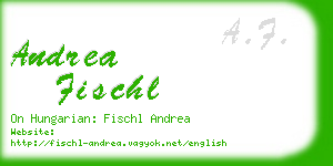 andrea fischl business card